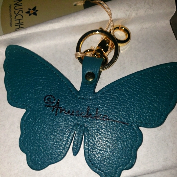Anuschka Butterfly Keychain NWT - Picture 2 of 11